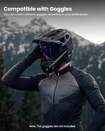 ILM Adult Mountain Bike Helmet Men & Women Full Face Lightweight BMX MTB Helmet ASTM CPSC CE Certified Cycling Model ZL-B068 (MB, Large) - Image 5