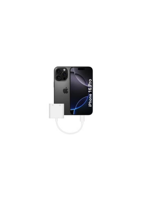 (For Apple iPhone 16 Pro) USB-C Camera Adapter Plug and Play 3.0 OTG Adapter with Charging Port Support Card Reader, USB Flash Drive, Keyboard and Mouse