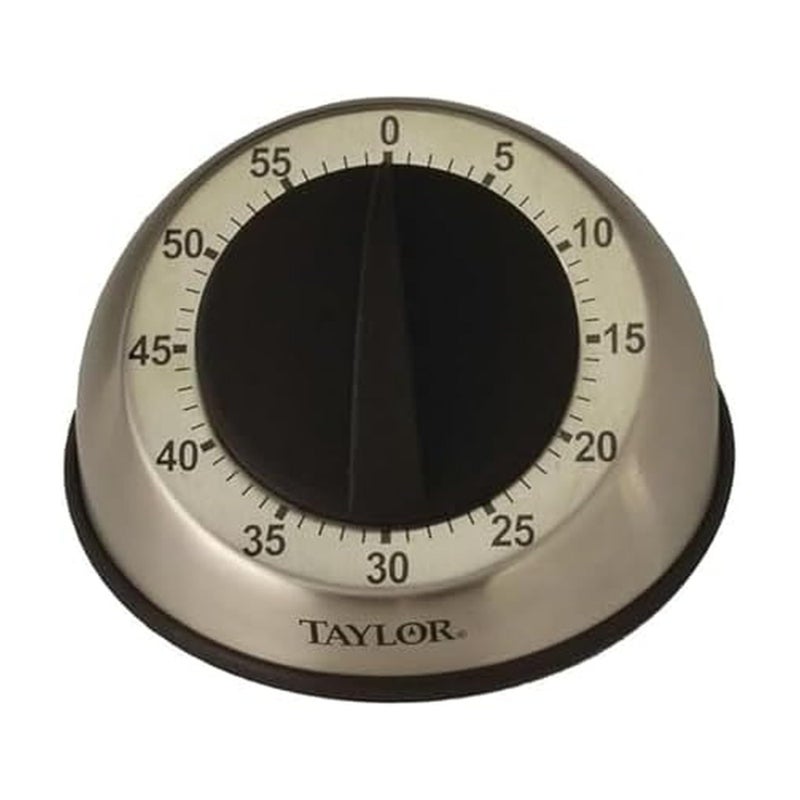 Taylor RA14276 Mechanical Stainless Steel Timer for School, Learning, Projects, and Kitchen Tasks, One Size, Multicolor - Image 1