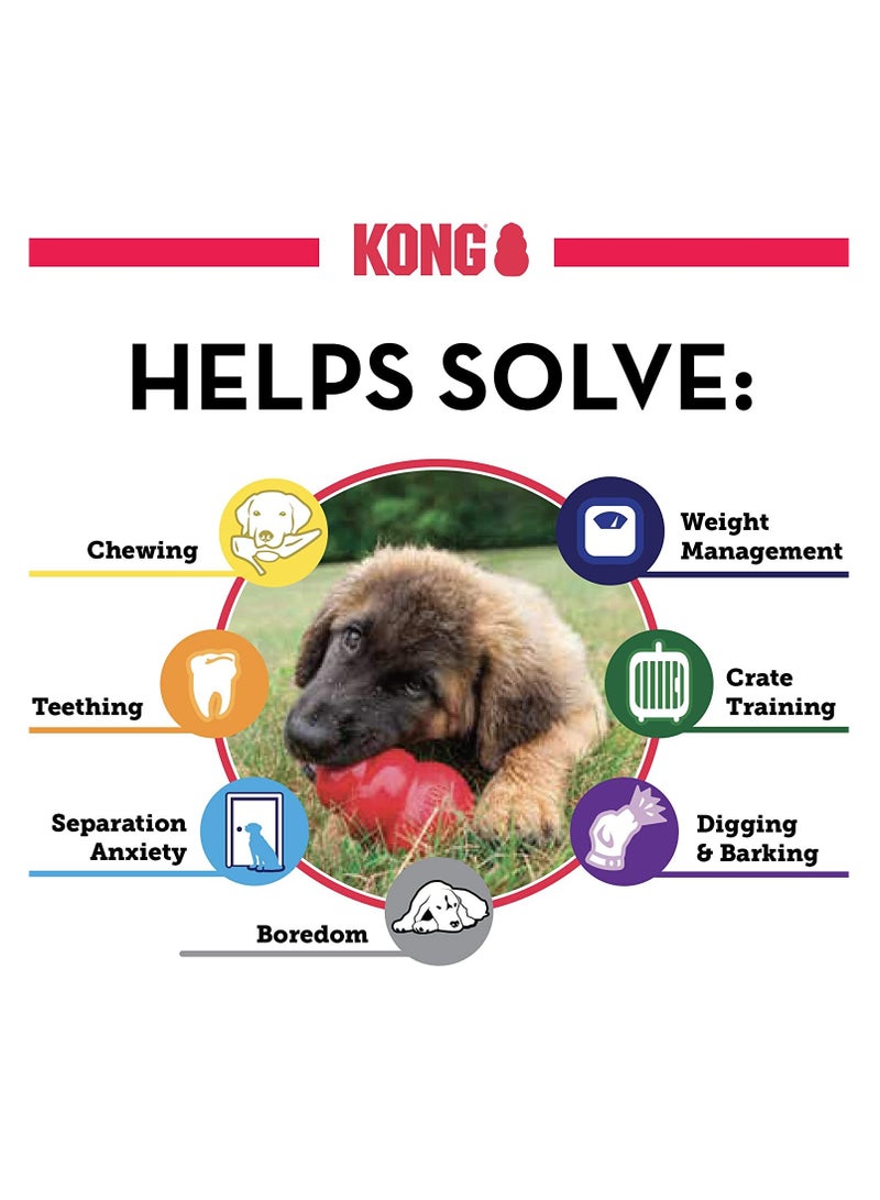 Kong Classic Durable Natural Rubber Dog Toy – Iconic Chew, Chase  Fetch Design for Mental Enrichment and Instinct Satisfaction – Long-Lasting Red Rubber with Treat-Stuffing Capability - Image 5