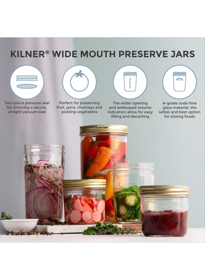 Kilner EST 1842 Borosilicate Premium Wide Mouth Preserve Jar for Food Storage 1 Litre - Image 3