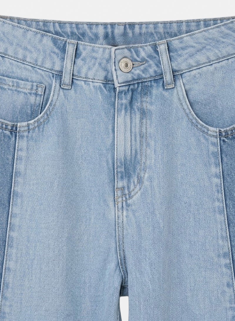 Carina Two-Tone Denim Pants - Image 5