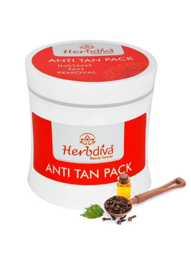 Herbdiva Anti Tan Face Pack 250Ml ; Enriched With Clove Oil & Milk Protein ; For Tan Removal Beauty Forever - Image 3