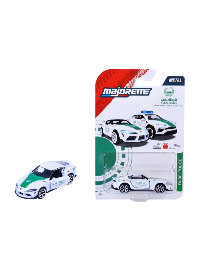 Majorette Dubai Police Single Pack Die Cast – Toyota Supra (1:64 Scale) - Image 1