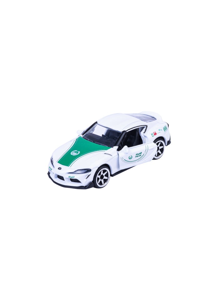 Majorette Dubai Police Single Pack Die Cast – Toyota Supra (1:64 Scale) - Image 3