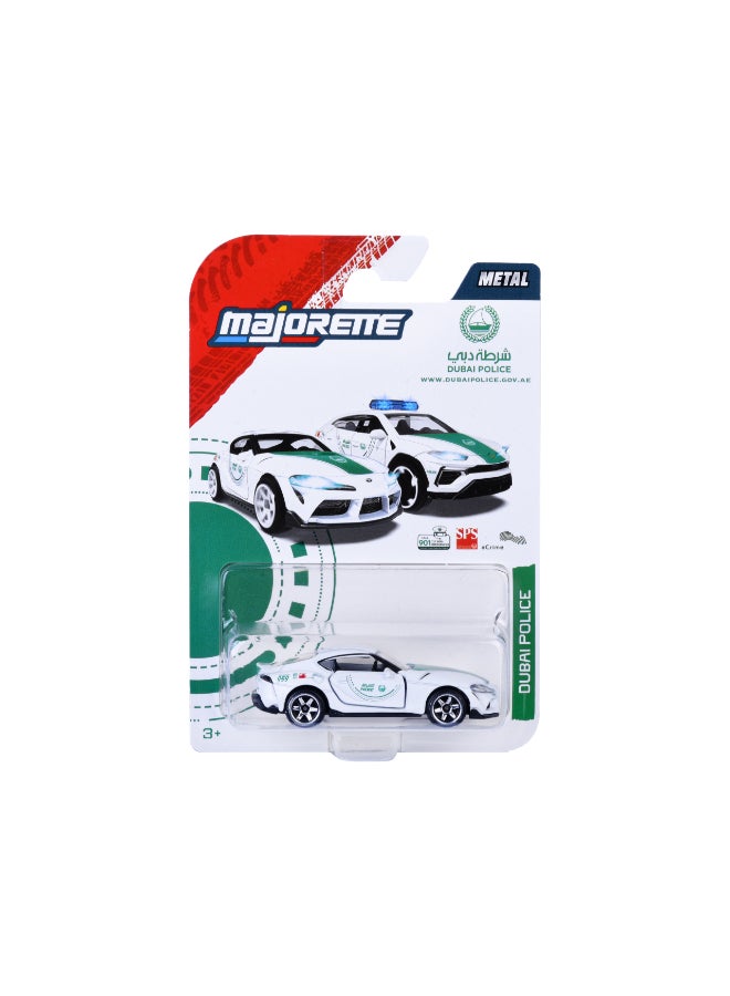 Majorette Dubai Police Single Pack Die Cast – Toyota Supra (1:64 Scale) - Image 2