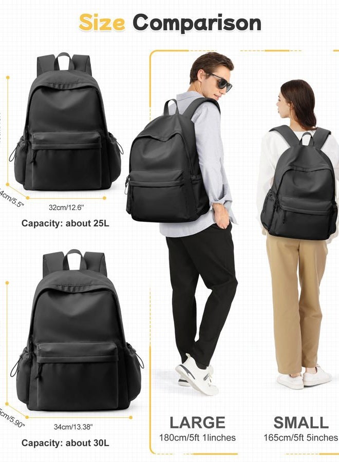 BJLFS Backpack for Women, Black Large, Classic - Image 3