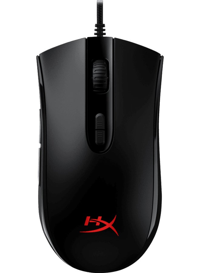 HYPERX Pulsefire Core RGB Gaming Mouse, RGB Light Effects, Pixart 3327 Sensor up to 6,200 DPI, 7 Programmable Buttons, Comfortable Symmetric Design, Black | 4P4F8AA - Image 1