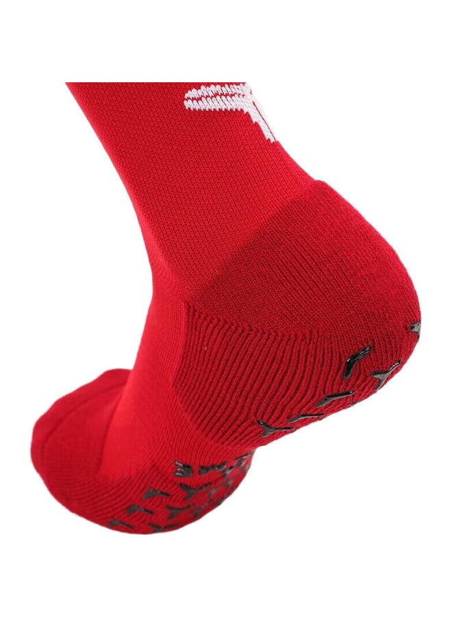 KELME جوارب متوسطة الطول، جوارب سيليكون غير قابلة للانزلاق، قاع سميك من تيري، جوارب كرة القدم، جوارب كرة السلة، جوارب الجري للرجال والنساء - Image 1