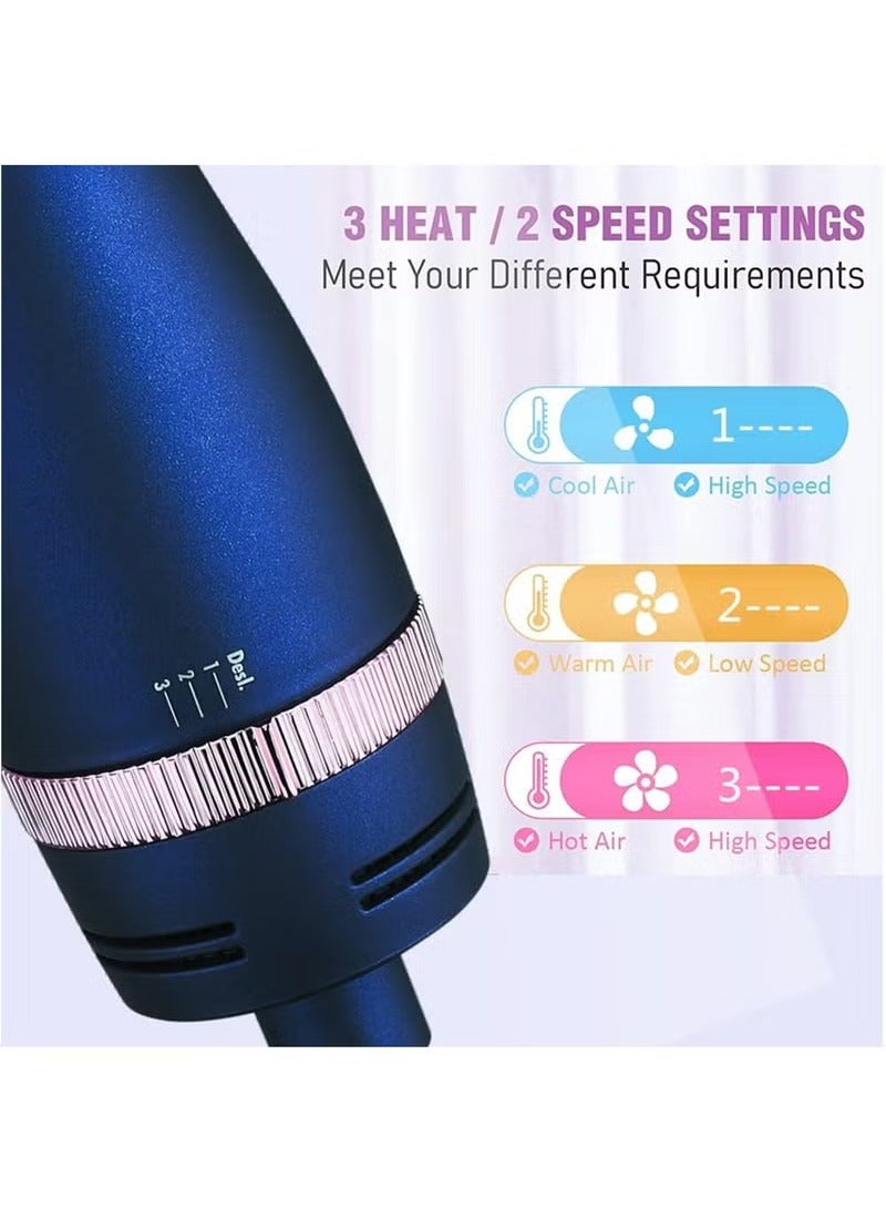 Aburiya AB001 Hair Styler 1300W Hair Styler Hot Air Brush One Step Negative Ion Electronic Dryer Hair Straightener & Curler Comb - Image 3