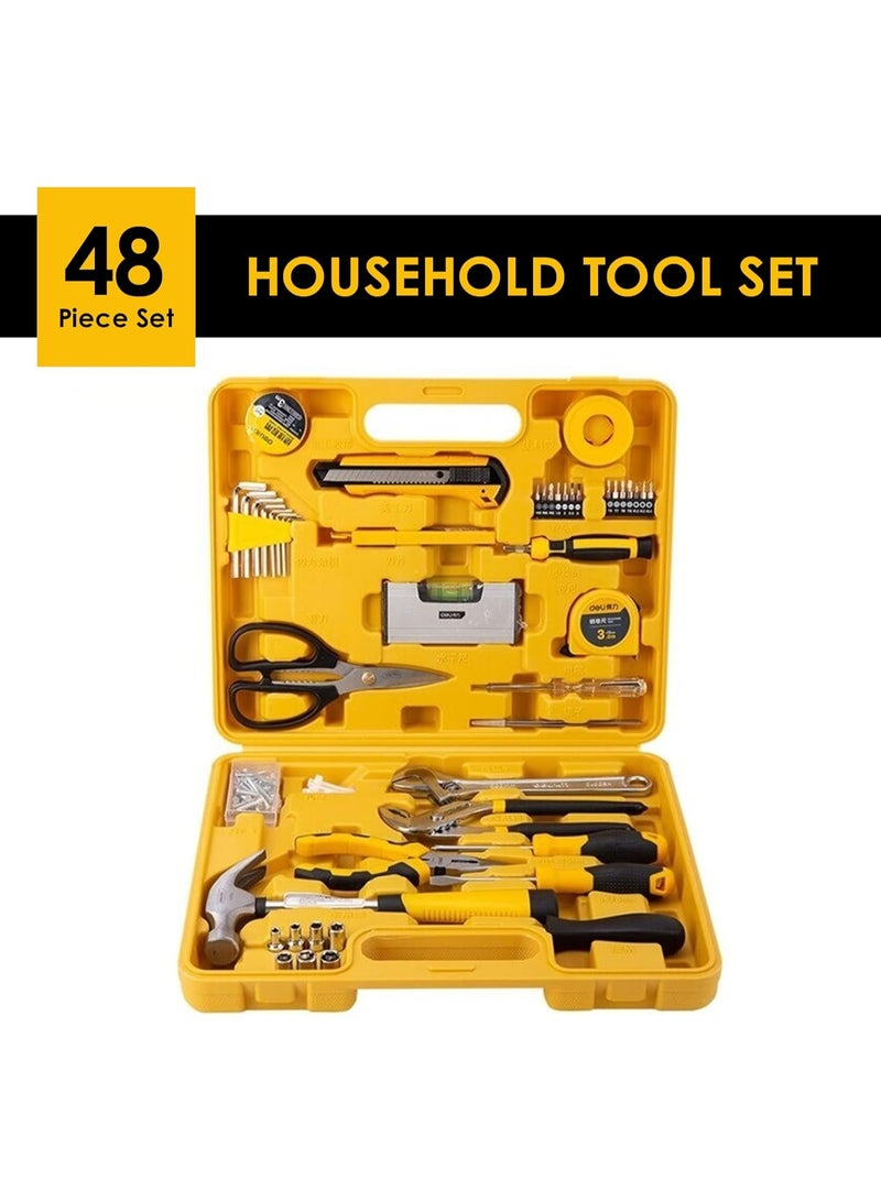 Deli 48-Piece Household Tool Kit DL1048J - Complete Home Repair Set with Screwdrivers, Pliers, Hammer & More - Durable DIY Tools for All Projects in UAE - Image 5