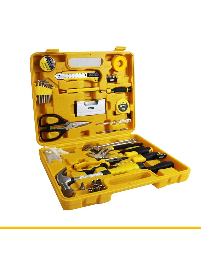 Deli 48-Piece Household Tool Kit DL1048J - Complete Home Repair Set with Screwdrivers, Pliers, Hammer & More - Durable DIY Tools for All Projects in UAE - Image 2