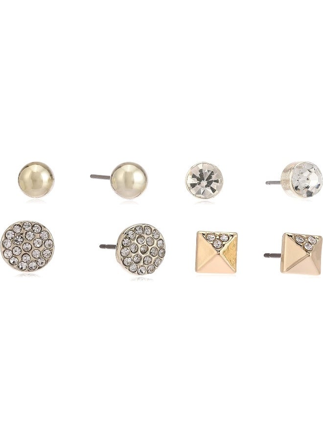 BUCKLEY LONDON - Gold 4Pcs Earring Pack - Image 1
