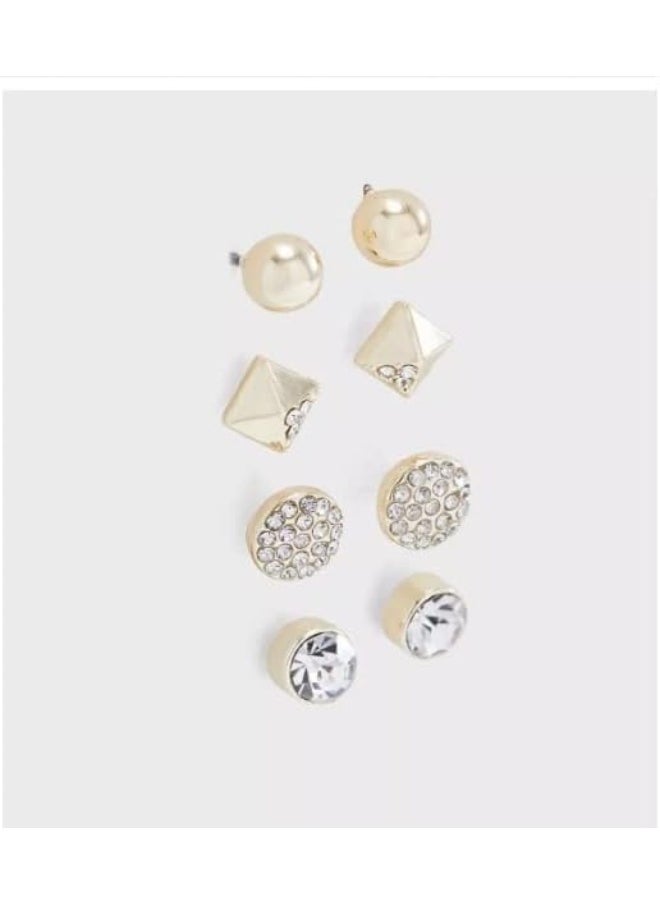 BUCKLEY LONDON - Gold 4Pcs Earring Pack - Image 1