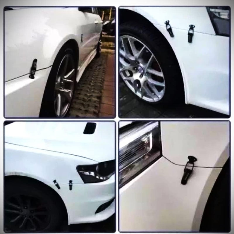 AutoBizarre Car Bumper Security Hook Lock Clips Kit Quick Release Fasteners Type R Bumper Clips for Car Bumpers, Fenders, Trunk and Hatch Lids Compatible with All Cars (Set of 2) - Image 3