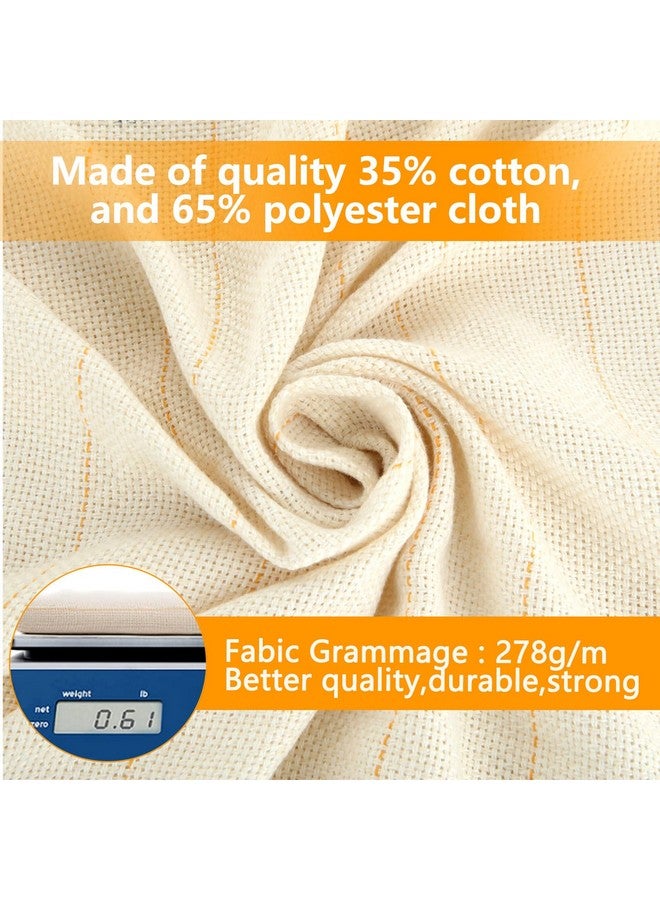 SENENQU 82" X 118" Primary Tufting Cloth With Marked Lines Premium Monks Cloth Punch Needle Cloth Needlework Fabric For Tufting Gun, Rug-Punch, Punch Needle, Tuft Word Art Embroidery Crafts Favors  - Image 3