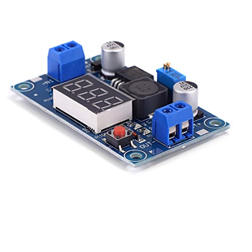Teyleten Robot LM2596S LM2596 with LED Display Voltmeter Buck Converter DC-DC 4.0-40V to 1.25-37V 2A Voltage Adjustable Board Step Down Module Power Supply Module (5pcs) - Image 2