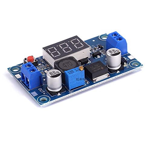 Teyleten Robot LM2596S LM2596 with LED Display Voltmeter Buck Converter DC-DC 4.0-40V to 1.25-37V 2A Voltage Adjustable Board Step Down Module Power Supply Module (5pcs) - Image 3