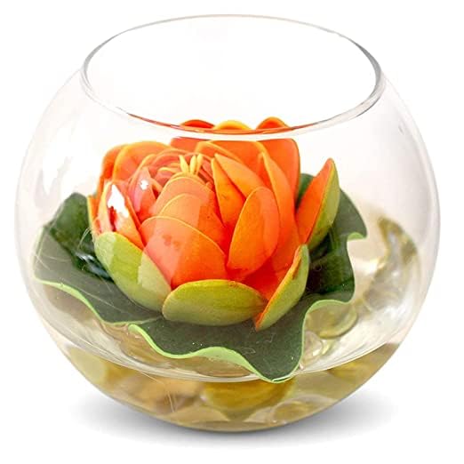 Prokart ProKart Floating Lotus Artificial Flower Shape Water Surface for Home Office Decor Lotus Flower Natural Looking for Pool and Home Decoration Multi Color17cm Set of 4  - Image 3