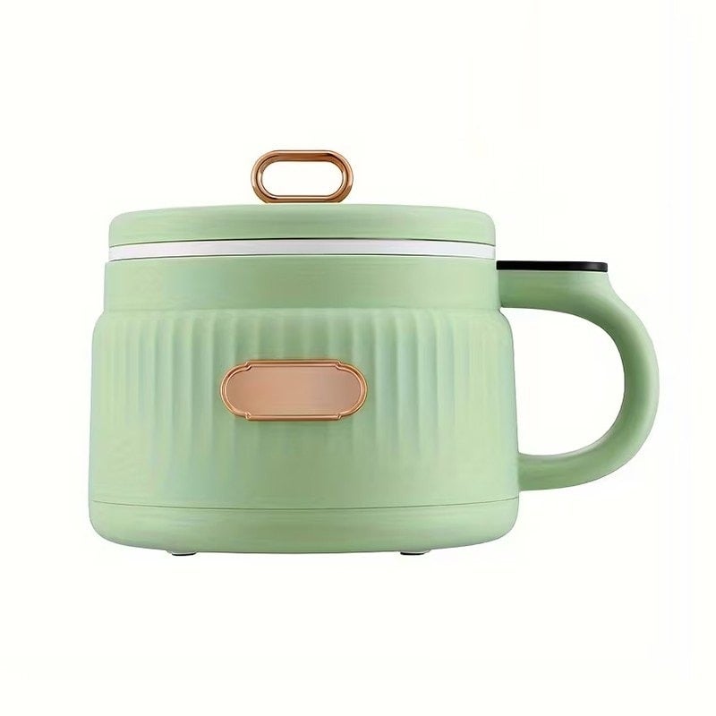 1.6L Mini Multi-Functional Electric Cooker Non-Stick Smart Rice Cooker Portable Hot Pot for Dorm Office Porridge Noodles Soup Stew Cooking Pot(Green) - Image 1