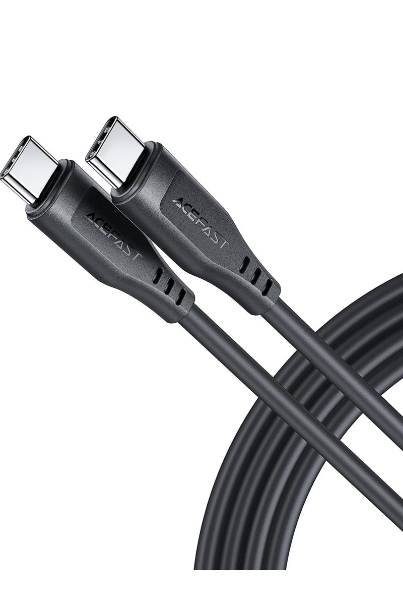 AceFast C3-03 - USB-C to Tpe Charging Data Cable 1.2 Meter , Compatible With Samsung, Huawei, Xiaomi, Oppo - Black - Image 1