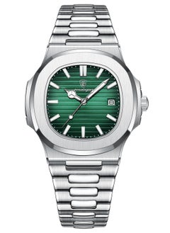 POEDAGAR Watches for Men Quartz Stainless Steel Water Resistant Analog Watch  - Image 1
