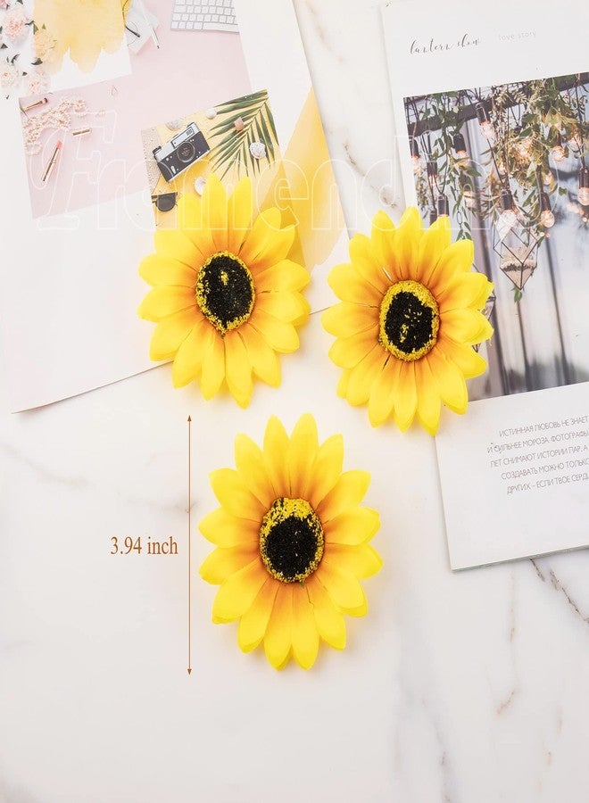 Framendino, 12 Pack Sunflower Hair Clip Flower Pins Duckbill Hairpin Alligator Barrettes Clamp Accessories for Women Girls Summer Beach Party - Image 2