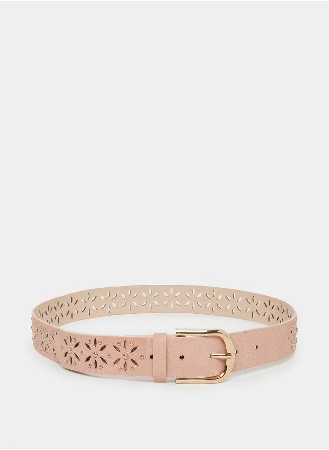 Styli Styli Cut Out Tang Buckle Belt