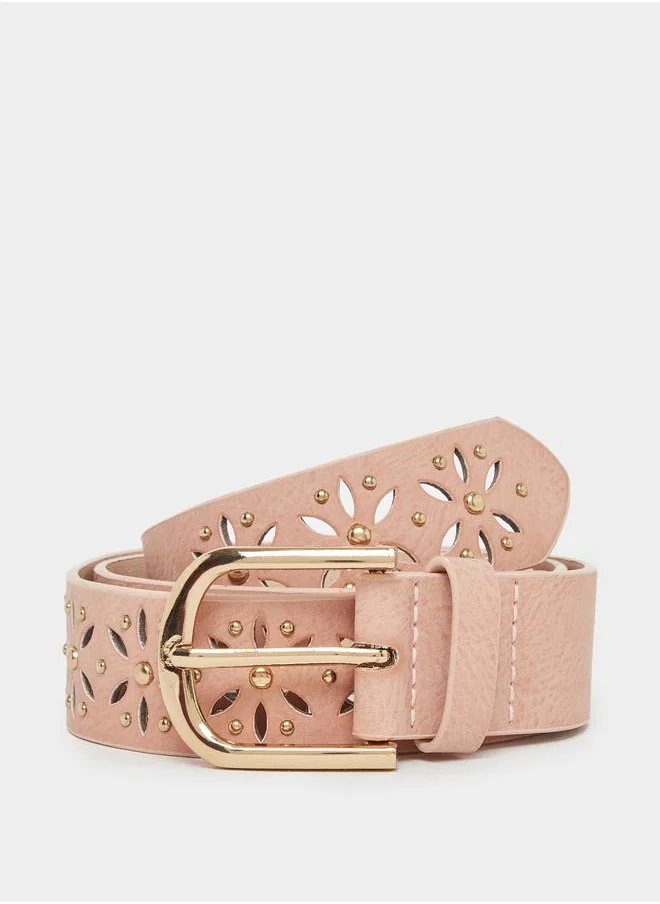 Styli Styli Cut Out Tang Buckle Belt