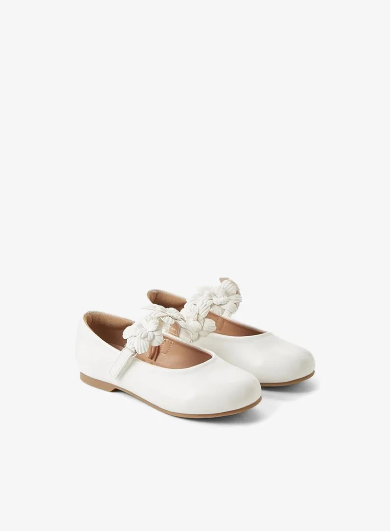 JUNIORS Girls Hook & Loop Ballerina Shoes