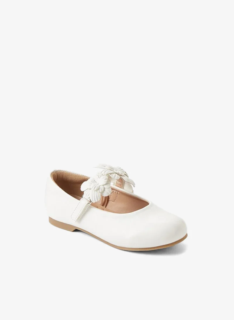 JUNIORS Girls Hook & Loop Ballerina Shoes