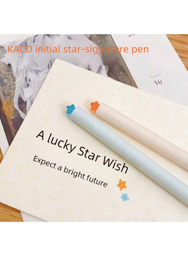 Kaco Initial Heart Gel Pen Rotating Core Creative Signature Pen Love Gift Boxed Exam Brush Water Pen 0.5 - Image 3