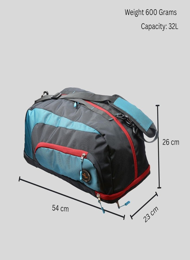 ليجو حقيبة ظهر رياضية متعددة الاستخدامات 3 في 1 من ليغو، حقيبة سفر للرجال، حقائب سفر للأمتعة، حقيبة سفر للرجال، حقائب للنساء (أسود) - Image 3