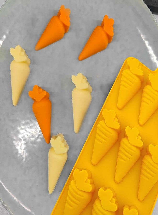 EDUEE Carrot Chocolate Molds 3pcs Easter Silicone Candy Molds Carrot Shape 2.36 inch For Ice Cube Resin Cupcake Decoration - Image 5