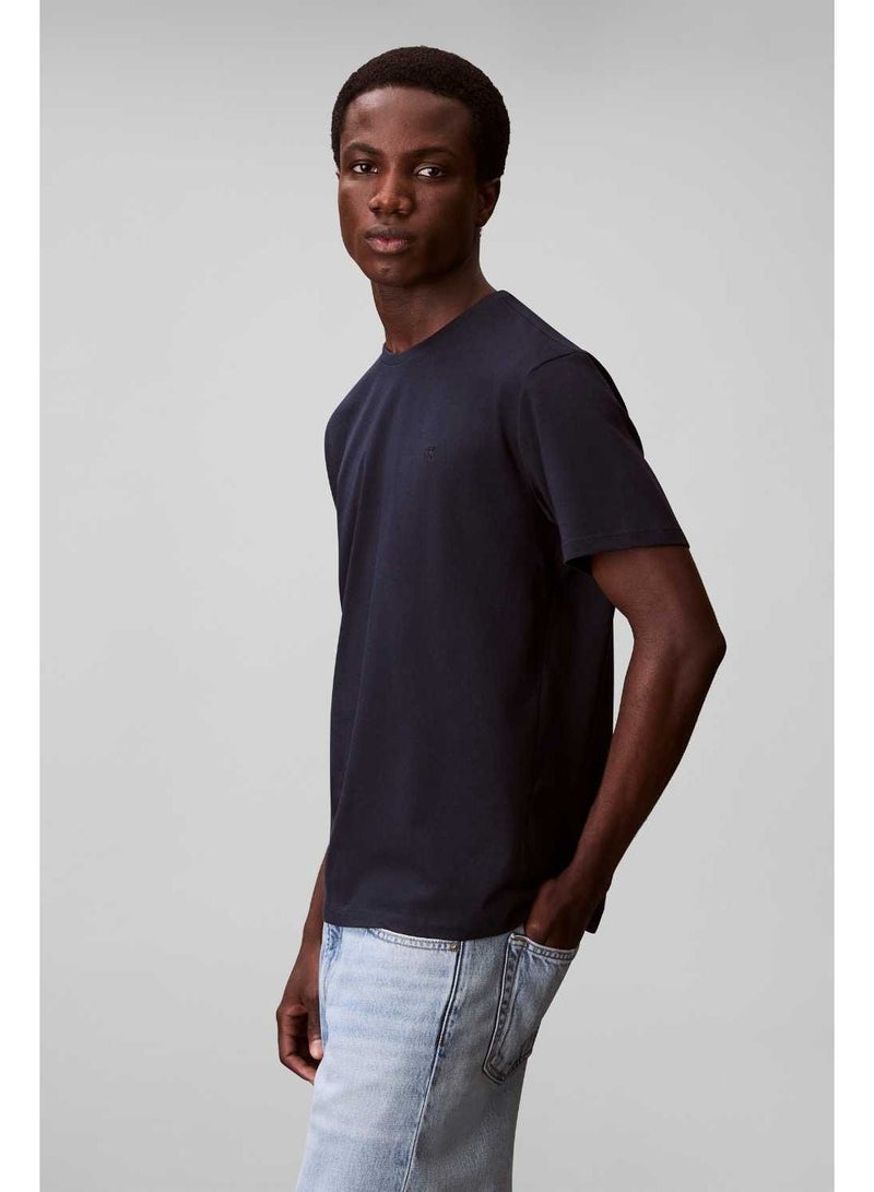 CALVIN KLEIN Monogram Logo Cotton T-Shirt - Image 3