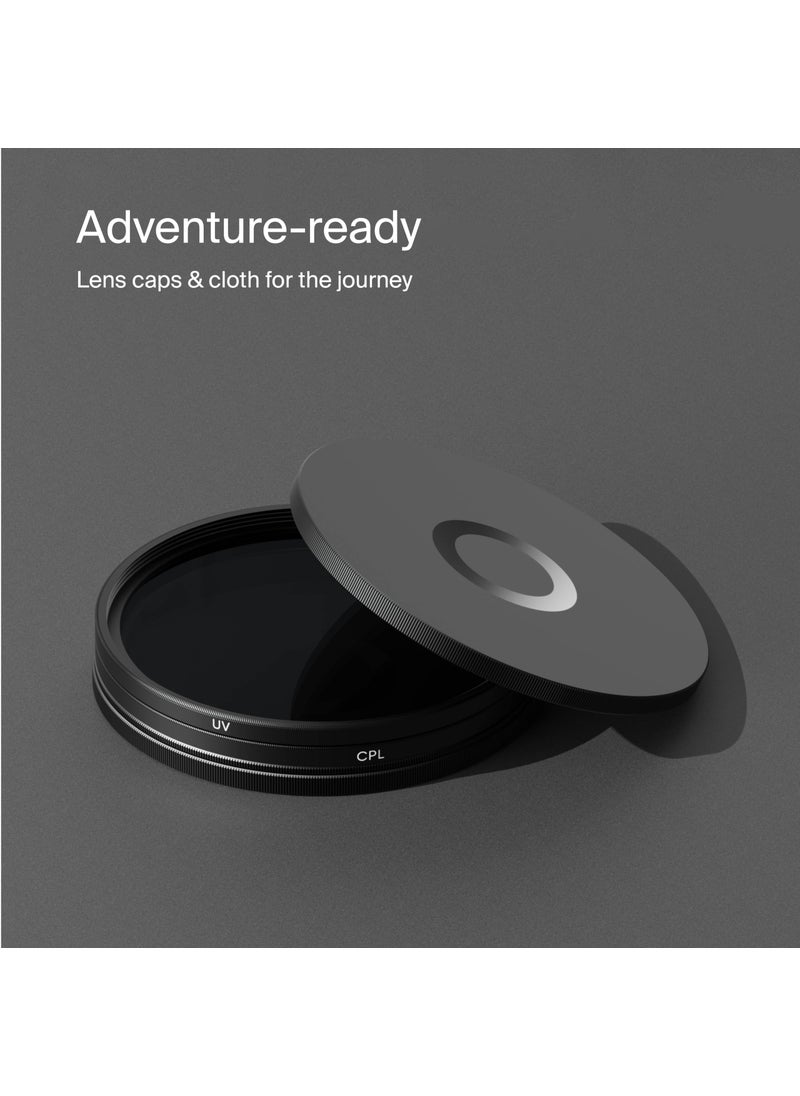 Urth Urth 82mm 2-in-1 Lens Filter Kit (Plus+) - UV, Circular Polarizing (CPL), Multi-Coated Optical Glass, Ultra-Slim Camera Lens Filters  - Image 5