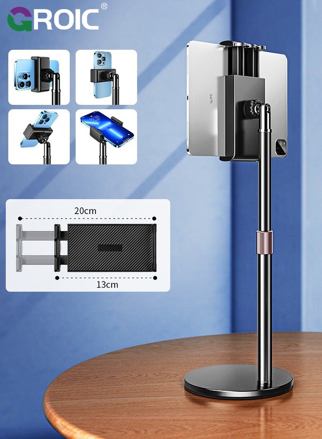 GROIC Tablet Stand and Holder, Adjustable Bendable Holder for Desk, Stable Thick Case Friendly iPad Holder Stand, Compatible with Ipad, Kindle, Switch, Nexus, Tab, Portable Screen and Most 4.7-16" Devices  - Image 1