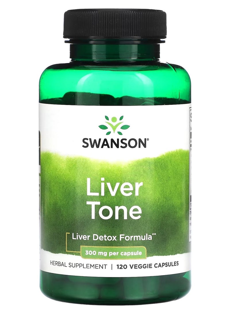 Swanson, Liver Tone, 300 mg, 120 Veggie Capsules