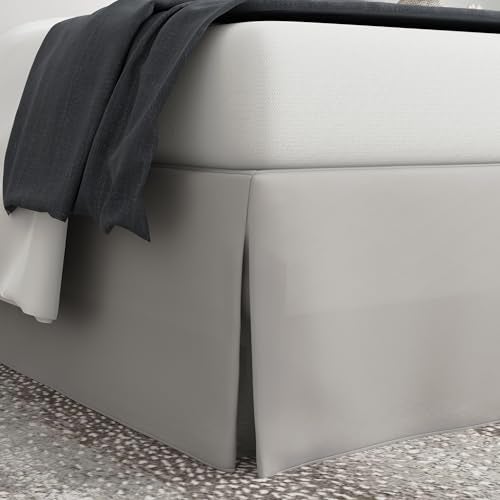 Bed Maker's Bed Maker’s Never Lift Your Mattress Bed Skirt, Designed for Box Spring Beds, Split Corners, 14 Inch Drop Length, King, Silver - Image 2