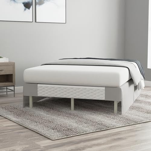 Bed Maker's Bed Maker’s Never Lift Your Mattress Bed Skirt, Designed for Box Spring Beds, Split Corners, 14 Inch Drop Length, King, Silver - Image 5