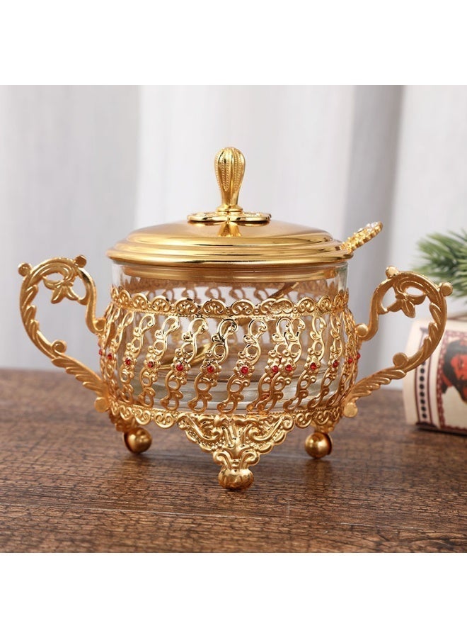 وعاء زجاجي أوروبي الطراز لتخزين الحلوى والسكر في المطبخ، مرطبان ماسون لتخزين المؤن - Image 5