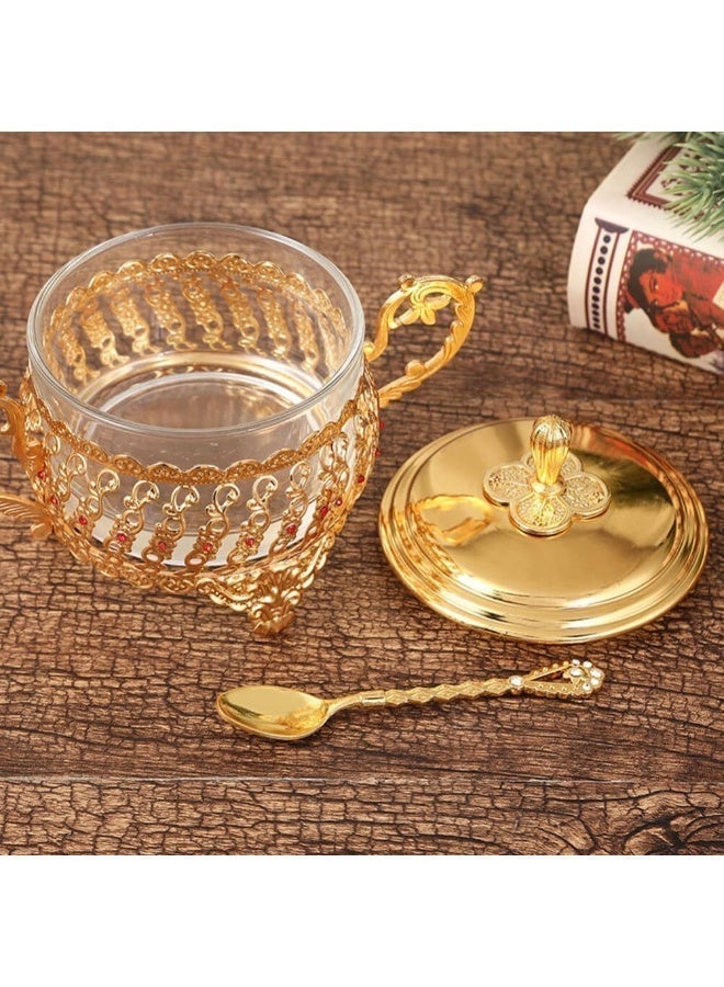 وعاء زجاجي أوروبي الطراز لتخزين الحلوى والسكر في المطبخ، مرطبان ماسون لتخزين المؤن - Image 2