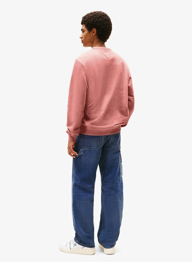 TOMMY JEANS Logo Regular Fit Pullover Sweatshirt