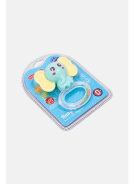 Preschool Fun Elephant Shape Silicone Teether Rattle Toy  - Image 3