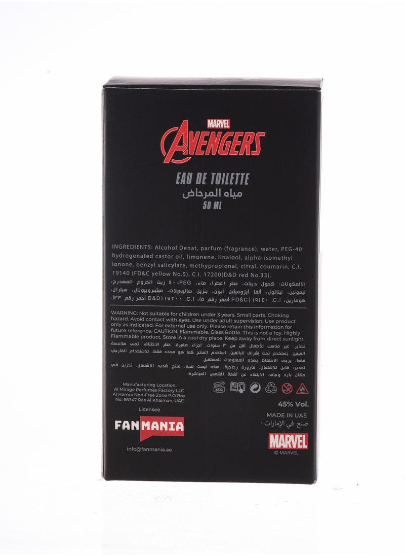 MARVEL Pretty Things By UrbanHaul X Marvel Avengers Perfume for Boys 50ML  - Image 3