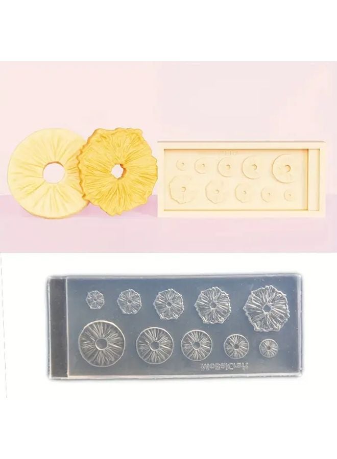 قالب سيليكون FS 24 لشرائح الأناناس للراتنج قوالب فاكهة - Image 1