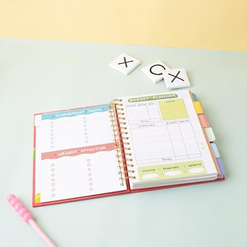 QWIRK Undated Planner - Hardbound Productivity Organizer with Daily, Weekly & Monthly Sections - Goal Setting, Habit & Mood Tracking, To-Do Lists, Sticker Book - Image 2