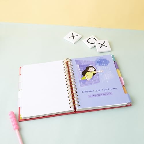 QWIRK Undated Planner - Hardbound Productivity Organizer with Daily, Weekly & Monthly Sections - Goal Setting, Habit & Mood Tracking, To-Do Lists, Sticker Book - Image 4
