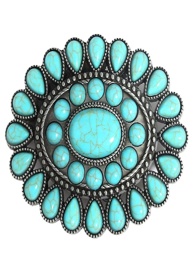 Wojgzon Turquoise Buckles for Women Men Western Cowboy Cowgirl Big Buckles for Ladies - Image 1