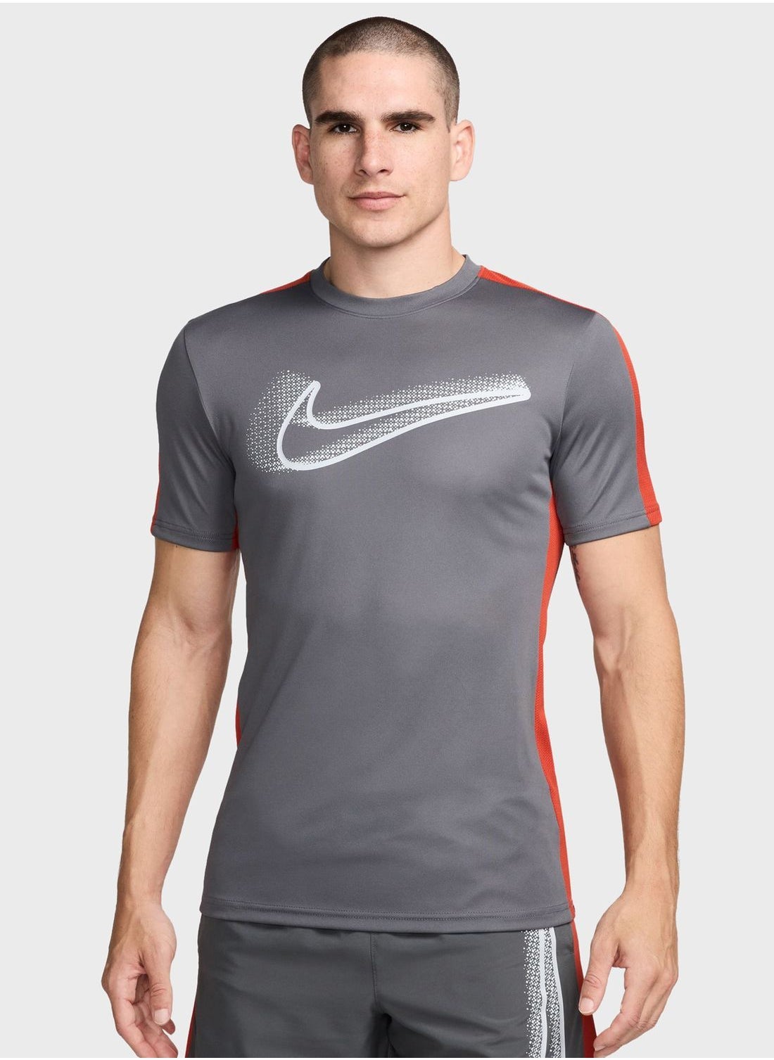 nike hybrid t shirt grey